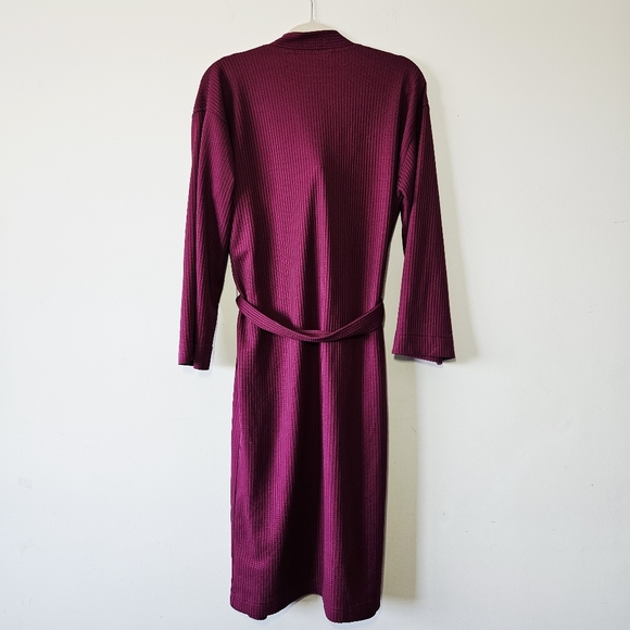 Knix Waffle Robe Size XS-M Purple Mid Calf Length House Coat EUC - Picture 3 of 5